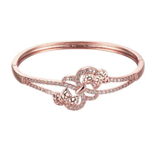 Austrian Crystal bangles Large flower phase Women Wedding Bracelet horloge HBZ 9 MP