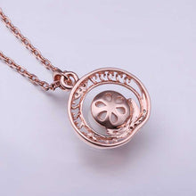 18K Gold Plating necklace men pink circle pear collares Personalized MP