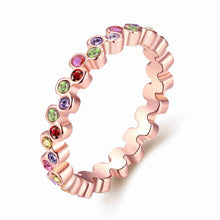 18K Gold Plating wedding ring Color heart-shaped bague joias318 MP