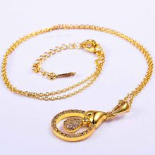 18K Gold Plated pendant necklace casual circle collier plastron jewerly accessories SKGN 41 MP