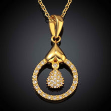 18K Gold Plated pendant necklace casual circle collier plastron jewerly accessories SKGN 41 MP