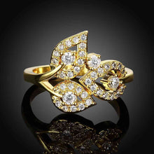 18k gold plated rings for men Crystal leaves anel masculino jewelry display2 5 MP