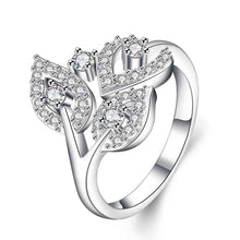 18k gold plated rings for men Crystal leaves anel masculino jewelry display2 5 MP