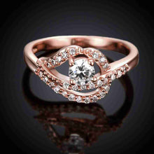 18k gold plated rings for men Hover four feet set crystal aneis Jewelry European Style MP