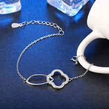 925 sterling silver pulseras Flower heart button pulseiras horloge STVH 34 MP