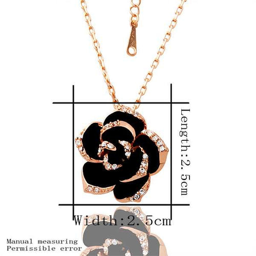 Austrian Crystal choker necklace Large black flowers colar vintage margarida SMTPN 9 MP