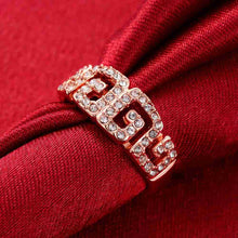 acessorios para mulher engagement ring Pierced letters aliancas accessories317 MP