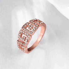acessorios para mulher engagement ring Pierced letters aliancas accessories317 MP