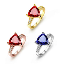 acessorios para mulher rings Insets triangle opal ruby jewelry159 MP
