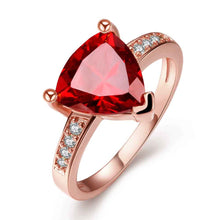 acessorios para mulher rings Insets triangle opal ruby jewelry159 MP
