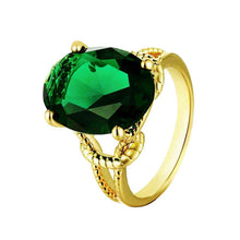 18K Gold Plating engagement ring big green gem prices in euros ruby jewelry SKGR1 5 MP