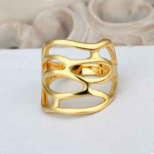 18K Gold Plating wedding ring gold pierced anillos bear fine jewelry195 MP