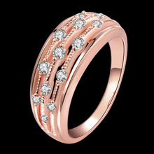 18k gold plated rings Point like crystal anel Elegant MP