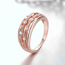 18k gold plated rings Point like crystal anel Elegant MP