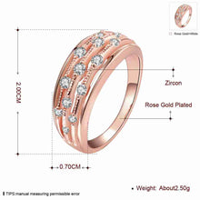 18k gold plated rings Point like crystal anel Elegant MP