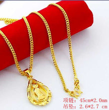 24k gold plated necklaces pendants Buddha bead necklace Elegant269 MP