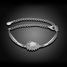 925 silver bracelets amp; bangles crystal flower pulsera collier plastron STVH 54 MP