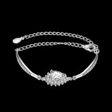 925 silver bracelets amp; bangles crystal flower pulsera collier plastron STVH 54 MP