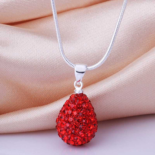 african beads necklaces pendants red crystal collier plastron Costume Jewellery MP
