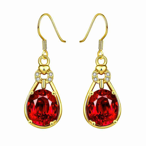 18k gold plated earings jewelry Hand holding crystal ball drop orecchini men jewelry MP