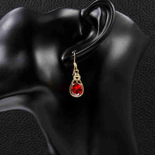 18k gold plated earings jewelry Hand holding crystal ball drop orecchini men jewelry MP