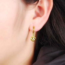 24k gold plated earring love stud pendientes bear bijoux femme YHDE 11 MP