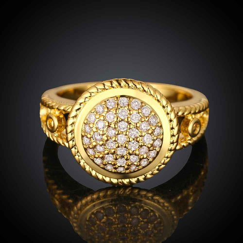 18K Gold Plated Engagement rings big button anillos bear jewelry display SKGR 44 MP