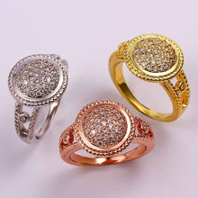 18K Gold Plated Engagement rings big button anillos bear jewelry display SKGR 44 MP