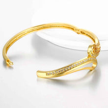 18K Gold Plating bangles Water dripping women bracelet bijouterie HBZ 8 MP