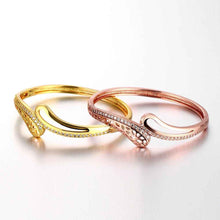 18K Gold Plating bangles Water dripping women bracelet bijouterie HBZ 8 MP