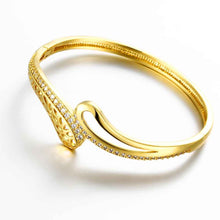 18K Gold Plating bangles Water dripping women bracelet bijouterie HBZ 8 MP