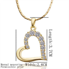 18K Gold Plating necklaces pendants love rock beads collares mujer horloge MP