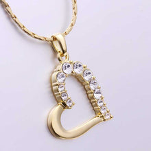 18K Gold Plating necklaces pendants love rock beads collares mujer horloge MP