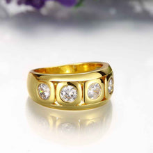 18k gold plated ring Winding inlaid crystal anillos charms MP