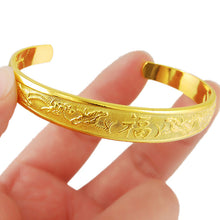 24k gold plated charms bangle women bracelet Personalized HBB 45 MP