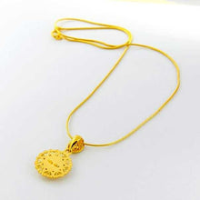 24k gold plated necklace women pierced circle choker277 MP