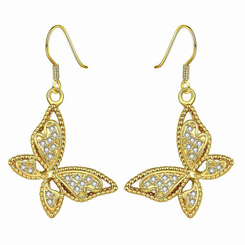 Austrian Crystal earrings Butterfly drop brincos de festa love MP