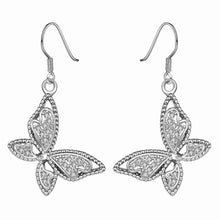 Austrian Crystal earrings Butterfly drop brincos de festa love MP