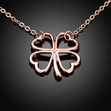 18K Gold Plating necklace men Hollow four-leaf flower maxi colar ruby jewelry248 MP