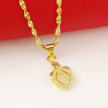 24k gold plated pendants big Drop corrente de prata masculina bijoux278 MP