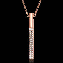 18K Gold Plating necklace pencil rose golden bead necklace fine jewelry1 MP