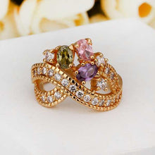 18K Gold Plating rings violetta 8 anel wedding decoration221 MP