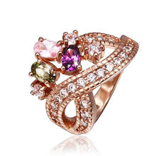 18K Gold Plating rings violetta 8 anel wedding decoration221 MP