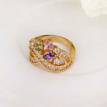 18K Gold Plating rings violetta 8 anel wedding decoration221 MP