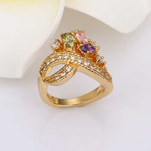 18K Gold Plating rings violetta 8 anel wedding decoration221 MP