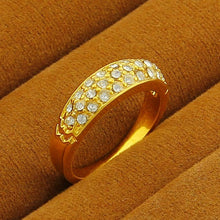 18K Gold Plated rings for men more litter crystal anel de ouro charms YHDR 24 MP