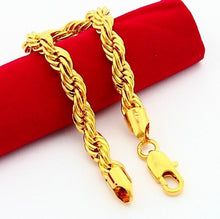 24k gold plated bracelets bangles big rope gold bracelete HBH 75 MP