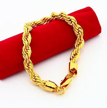 24k gold plated bracelets bangles big rope gold bracelete HBH 75 MP