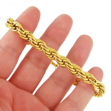 24k gold plated bracelets bangles big rope gold bracelete HBH 75 MP