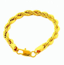 24k gold plated bracelets bangles big rope gold bracelete HBH 75 MP